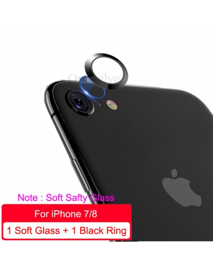 Ultra szkło hartowane + metalowy pierścień ochronny na tylne soczewki dla iPhone X Xs Max Xr IX 8 7 Plus przejrzyste przezroczys