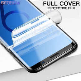 Folia ochronna na Samsung Galaxy S8 S9 Plus S7 krawędzi uwaga 8 9 A6 A8 Plus 2018 miękkie pełna osłona ekranu nie szkło