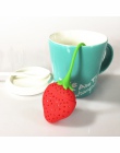 Gorący silikonowy sitko do herbaty truskawka cytryna projekt herbata liściasta sitko torba zaparzacz do ziół narzędzi filtrujący