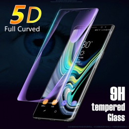 5D pełna zakrzywione szkło hartowane dla Samsung Galaxy A7 A8 A6 2018 S8 S9 Plus ekranu ze szkła folia na wyświetlacz do Galaxy 