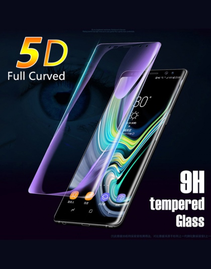 5D pełna zakrzywione szkło hartowane dla Samsung Galaxy A7 A8 A6 2018 S8 S9 Plus ekranu ze szkła folia na wyświetlacz do Galaxy 