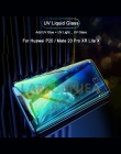 Klej UV ochronne na ekran Huawei P30 Pro P20 pełna obudowa z hartowanego szkła dla Huawei Mate 20 Pro Lite X RS szkła UV dla LG 