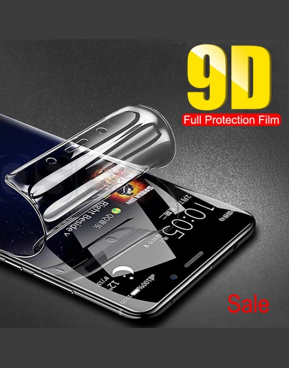 9D pełna pokrywa miękkie hydrożelowe Film do Samsung Galaxy uwaga 8 9 S8 S9 ochronne na ekran do Samsung S7 S6 krawędzi S9 S8 Pl