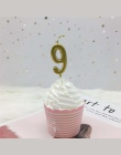 Złoty srebrny numer świece na ciasto Shimmer i czyszczenie Party ciasto Topper świeca dla dzieci urodziny rocznica strona dekora