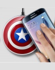 UEESFIT Avengers ładowarka ładowania Qi bezprzewodowy Pad dla iPhone X 8 8 Plus SAMSUNG S6 S7 S8 krawędzi NOTE5 Nexus 4/5 Lumia 