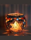 1 X ręcznie robione mozaikowy świecznik romantyczna kolacja przy świecach ślub świeczka urodzinowa lampa do dekoracji domu