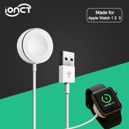 IONCT bezprzewodowy zegarek ładowarka do iWatch serii 1/2/3/4 magnetyczne szybkie bezprzewodowe ładowanie kabel 3.3 stopy/1 m dl
