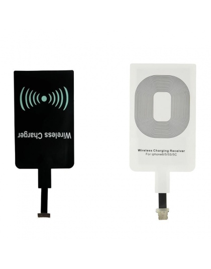 Qi odbiornik bezprzewodowy ładowarka adapter do ładowania receptora micro USB dla iPhone 5 6 6 s plus typu C Samsung Xiaomi HTC 