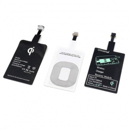 Qi odbiornik bezprzewodowy ładowarka adapter do ładowania odbiornik cewki Pad dla stacja dokująca Lightning do android Micro USB