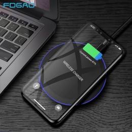 FDGAO bezprzewodowa ładowarka do iPhone 8 X Xs Max Xr Qi bezprzewodowa podstawka ładująca stacja dokująca dla Samsung Galaxy S9 
