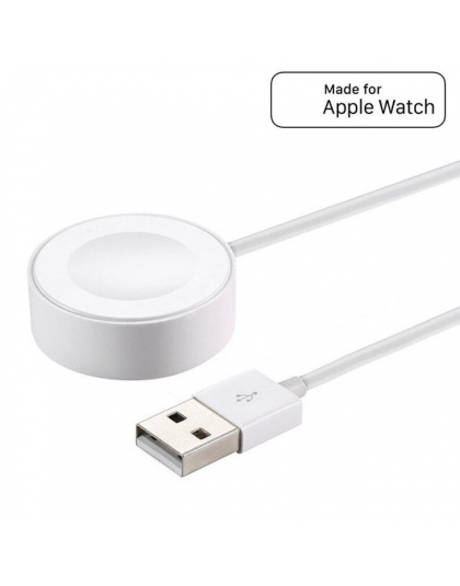 Ładowarka dla Apple zegarek iwatch bezprzewodowa przenośna ładowarka Pad 1.0 M ładowania kabel kompatybilny z Apple Watch Series