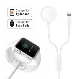 Fast 2 w 1 smart Watch bezprzewodowa ładowarka dla Apple obserwować serii 1 2 3 4 USB magnetyczny kabel do ładowania dla IPhone 