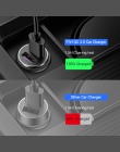 FIVI 36 W ładowarka samochodowa Metal podwójna ładowarka samochodowa USB szybkie ładowanie QC 3.0 dla Xiaomi Huawei Mini telefon