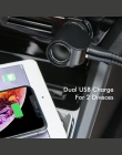 FLOVEME podwójna ładowarka samochodowa USB cyfrowy wyświetlacz zapalniczki 5 V 3.1A Tablet GPS ładowarka dla Xiaomi iPhone samoc
