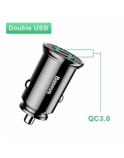 Baseus 30 W ładowarka samochodowa z szybkie ładowanie 4.0 3.0 dla iPhone X Xs Max USB ładowarka do telefonu samochodowego SCP AF