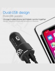 VVKing ładowarka samochodowa 5 V 3.0A Max Dual USB szybkie ładowanie dla iPhone Xiaomi Samsung Huawei telefon SONY 2 porty USB m