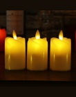 3 sztuk/partia Led świeczka bez ognia z tworzywa sztucznego symulowane płomień LED urodziny świeczki boże narodzenie ślub dekora