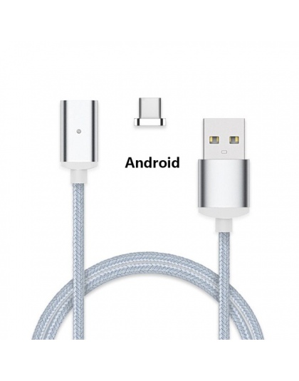 Kabel do ładowania magnetyczny ładowarka USB do transmisji danych dla IPhone kabel Micro USB typu C telefon komórkowy szybkie ła
