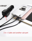 EMIUP USB ładowarka samochodowa do telefonu komórkowego dla IPhone X 7 XS Max ładowarka samochodowa Micro USB typu C ładowarka d