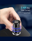 FLOVEME ładowarka samochodowa do telefonu Mini podwójna ładowarka samochodowa USB 2.4A szybka ładowarka dla iPhone 7 8 X Xs xiao