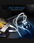 VVKing 4.8A ładowarka samochodowa ze stopu aluminium Metal 2 porty USB inteligentne ładowanie dla iPhone Samsung telefon LG łado