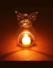 Gorąca sprzedaż mody twórczej anioł szkło kryształowe wiszące świecznik na podgrzewacze domu pokój Party Decor świecznik stojaki