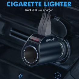 FLOVEME podwójna ładowarka samochodowa USB cyfrowy wyświetlacz GPS Adapter do Xiaomi Redmi Note 7 3.1A szybka ładowarka samochod