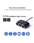 Robotsky 3 Way ładowarka samochodowa zapalniczka 3.1A ładowarka samochodowa telefon komórkowy uniwersalny dla iPhone iPad Samsun