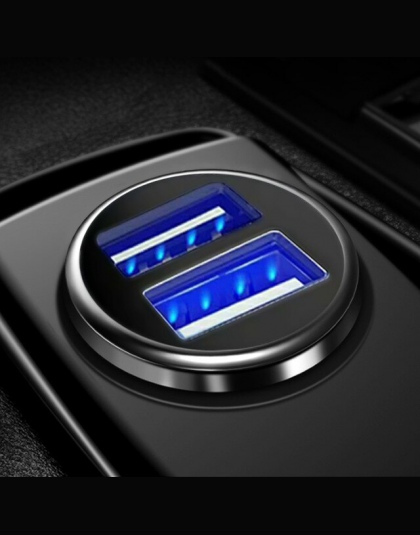 12 V 24 V Mini szybka ładowarka samochodowa USB pobierać opłaty za telefon komórkowy wyświetlacz 5 v 3.1A samochodowy samochodow