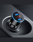 2.1A podwójna ładowarka samochodowa USB 2 Port wyświetlacz LCD 12-24 V gniazda zapalniczki zapalniczki samochodowej do Iphone 6 