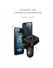 Kebidu podwójny USB ładowarka samochodowa Bluetooth do telefonu ładowarka nadajnik FM MP3 odtwarzacz radia napięcie wyświetlacz 