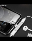 Olhveitra ładowania Audio podwójny adapter gniazda jack kabel splittera dla iphone x xr xs max 7 8 plus słuchawki przewód AUX zł