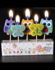 AIHOME 3 sztuk/partia świeczki urodzinowe Cartoon Craft prezenty dla dzieci śliczne przypadku zaopatrzenie firm ciasto Topper św