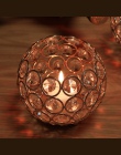 Złoty świeczniki kryształowej kuli świecznik 8 cm 10 cm 12 cm 15 cm latarnia świeczniki kandelabr domu dekoracyjny ślub nowy rok