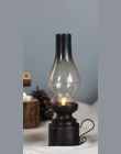 Kreatywne rzemiosło żywicy nostalgiczne lampa naftowa świecznik dekoracji szkło vintage pokrywa latarnia świeczniki dekoracje do