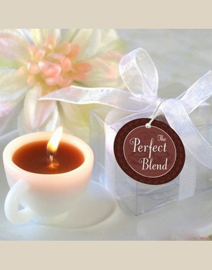 Hot Mini wygodne filiżanka kawy wosk zapachowy ślubne piękne wydarzenie rocznica ślub świecznik wotywny świecznik dostaw