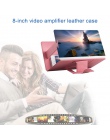 Uniwersalny telefon komórkowy 3D ekran HD wzmacniacz sygnału wideo szkło powiększające wspornik stojakowy uchwyt Drop shipping