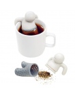 Słodkie jedzenie jakości sitko do herbaty ciekawe słodkie człowiek kształt silikonowy zaparzacz do herbaty filtr czajniczek do h