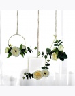 Modern Art 3D do montażu na ścianie świecznik metalowy w stylu Vintage wiszące na sucho kwiat wazon geometryczny herbaty światła