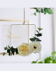 Modern Art 3D do montażu na ścianie świecznik metalowy w stylu Vintage wiszące na sucho kwiat wazon geometryczny herbaty światła