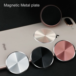 Metalowa płytka do samochodowy magnetyczny uchwyt na telefon dla Xiaomi Huawei blachy żelaza lepkie magnes dysku silna adsorpcja
