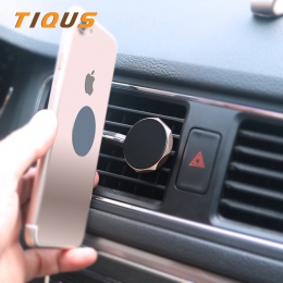 TIQUS uniwersalny uchwyt samochodowy na telefon 360 stopni GPS magnetyczny uchwyt do telefonu dla iPhone 7 Samsung S8 mocowanie 