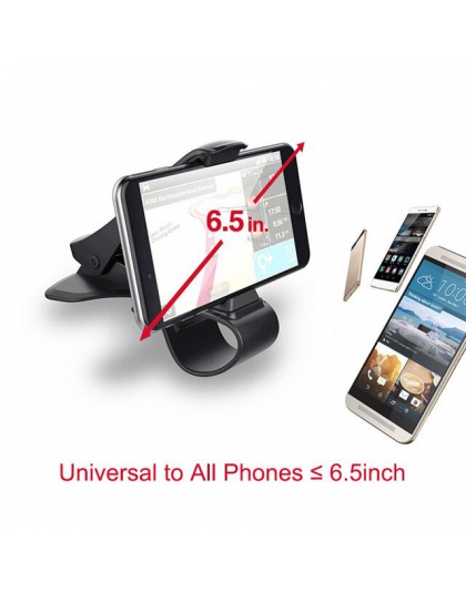 6.5 cal Dashboard uchwyt samochodowy łatwy klip telefon samochodowy uchwyt uniwersalny dla iPhone X 8 Samsung Note 8 samochodów 