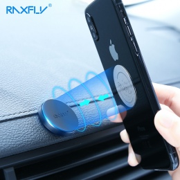 RAXFLY samochodowy magnetyczny uchwyt na telefon dla iPhone XS Samsung uchwyt magnetyczny do telefonu w telefon komórkowy do sam