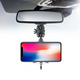 Regulowany samochód samochodowe lusterko wsteczne góra uchwyt na telefon komórkowy stoiska dla Samsung Huawei Xiaomi iPhone X 7 