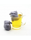 1 sztuk silikonowe Hippo w kształcie zaparzacz do herbaty wielokrotnego użytku sitko do herbaty kawy zioła filtr do domu luźne l