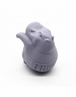 1 sztuk silikonowe Hippo w kształcie zaparzacz do herbaty wielokrotnego użytku sitko do herbaty kawy zioła filtr do domu luźne l