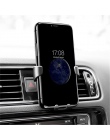 Reakcja na grawitację telefon komórkowy do samochodu holder klip typu air vent GPS uchwyt samochodowy na telefon dla iPhone 8 7 