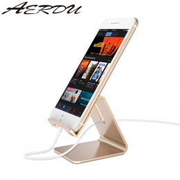 Aerdu aluminium Metal telefon uchwyt na tablet pulpit uniwersalny antypoślizgowy uchwyt mobilny stojak uchwyt dla iPhone Pad dla