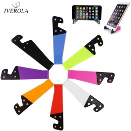 Uniwersalny kolorowy telefon komórkowy uchwyt przenośny składany V Model podstawka biurowa stojak na uchwyt dla iPhone 7 8 Samsu